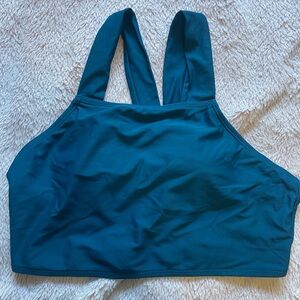 Women’s blue swimming top